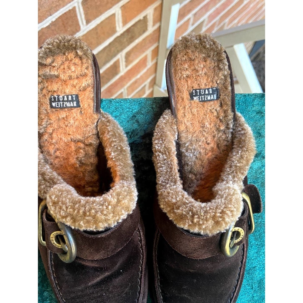 Stuart Weitzman Sherpa Clog Mule 7.5 - image 2